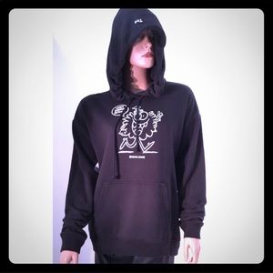 Aritzia x Kevin Lyons black hoodie